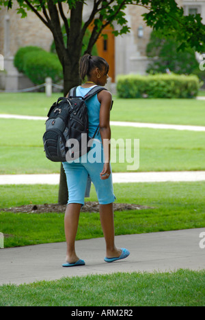 Etniche attività dello studente presso la University of Notre Dame campus a South Bend Indiana IN Foto Stock
