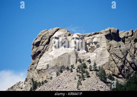 Il monte Rushmore monumento nazionale, Black Hills, Dakota del Sud, Stati Uniti d'America, America del Nord Foto Stock