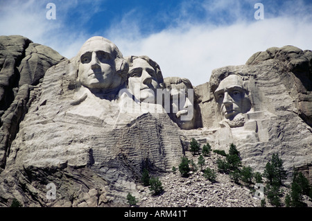 Il monte Rushmore monumento nazionale, Black Hills, Dakota del Sud, Stati Uniti d'America, America del Nord Foto Stock