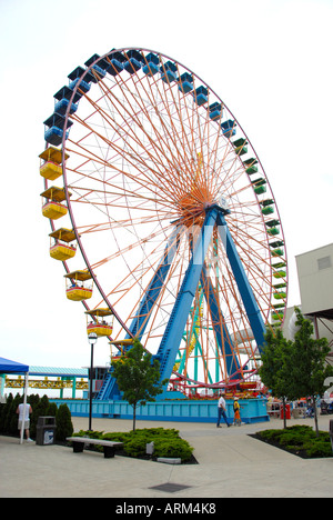 Ruota Gigante a Cedar Point Amusement Park a Sandusky Ohio OH Foto Stock