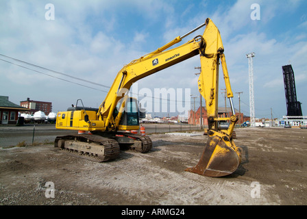 Industriali pesanti macchine stradali utilizzati per la costruzione e la riparazione delle strade strade e autostrade Foto Stock
