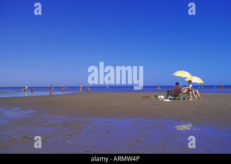 Sulla spiaggia di Northumberland Strait a Shediac, New Brunswick, Canada. Foto Stock