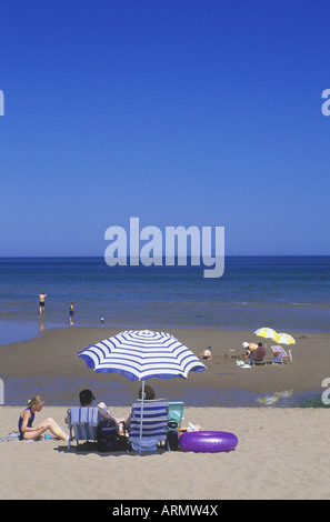 Sulla spiaggia di Northumberland Strait a Shediac, New Brunswick, Canada. Foto Stock