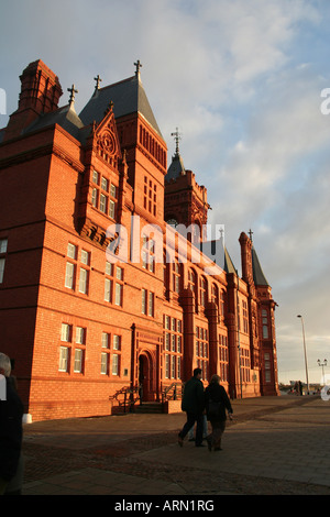 Edificio Pierhead Cardiff Bay Foto Stock