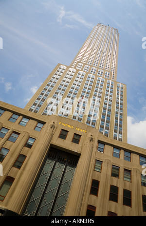 L'Empire State Building al trentatreesimo e quinto, New York, Stati Uniti d'America. Foto Stock