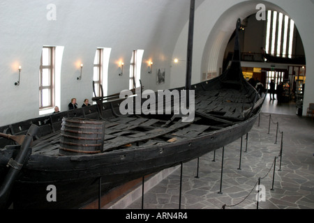 Viking Ship alloggiato presso il Museo delle Navi Vichinghe di Oslo Norvegia Foto Stock