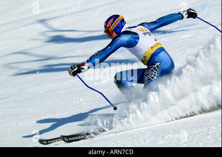 Bode Miller a uomini s giant slalom 2004 Chevrolet Alpine Campionati Nazionali Alyeska Resort Alaska Foto Stock