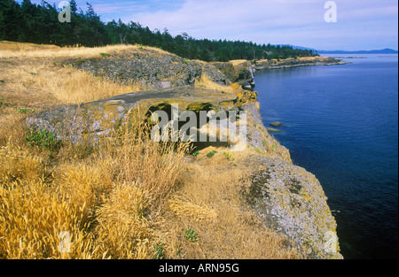 Helliwell Park, Hornby isola, isole del Golfo in stretto di Georgia, British Columbia, Canada. Foto Stock