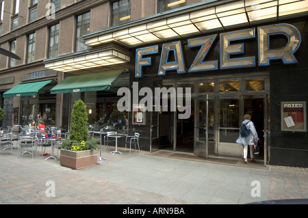 La Fazer cafe in Kluuvikatu 3, Helsinki, Finlandia Foto Stock