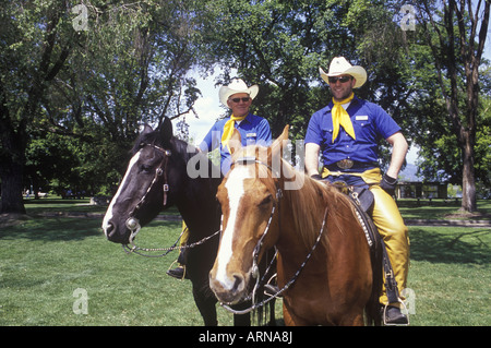 Greeters equestre, Kamloops, British Columbia, Canada. Foto Stock