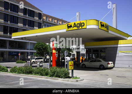 Stazione di benzina AGIP Germania Foto Stock