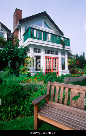 Sooke Harbour House, Isola di Vancouver, British Columbia, Canada. Foto Stock