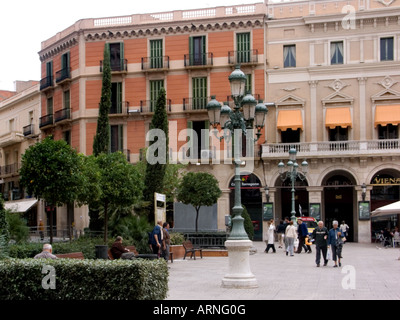 Placa da prim, Reus, Catalogna, Spagna Foto Stock