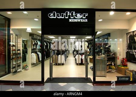 Duffer menswear shop store UK Regno Unito Inghilterra Europa GB Gran Bretagna UE Unione Europea Foto Stock