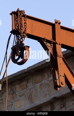 Miniere abbandonate posto a Ingurtosu. Sardegna, Italia. Foto Stock