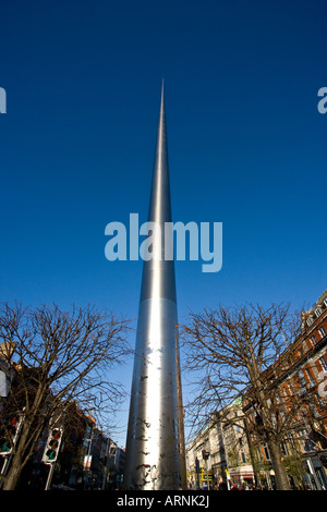 La guglia di una scultura in Dublino, Irlanda Foto Stock