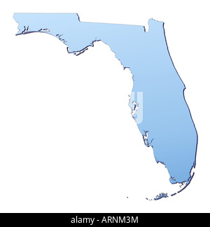 Florida (USA) mappa Foto Stock