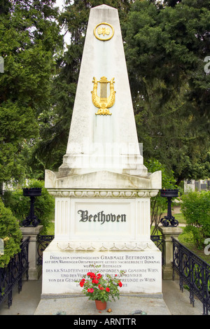 Ludwig Van Beethoven Grave Vienna Austria Foto Stock