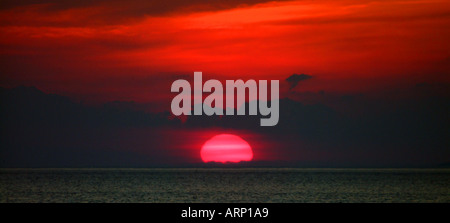 Sunset Uist Scozia Scotland Foto Stock
