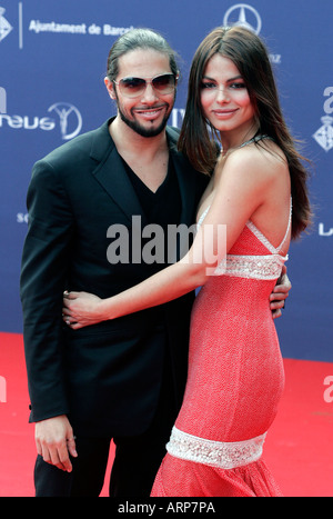 Ballerino Joaquin Cortes e partner per i premi Laureus a Barcellona nel 2006 Foto Stock