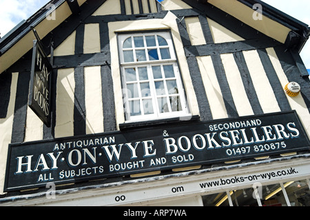 Hay on Wye librai, Powys, Wales, Regno Unito, Gran Bretagna, UE, Europa Foto Stock