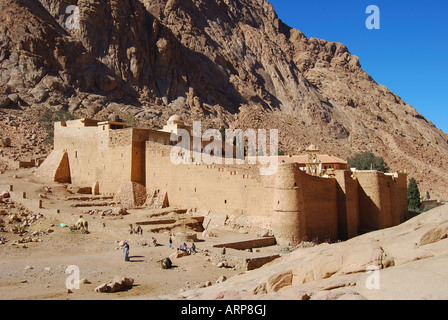 ,St Catherines monastero e il Monte Sinai, la penisola del Sinai, Repubblica di Egitto Foto Stock