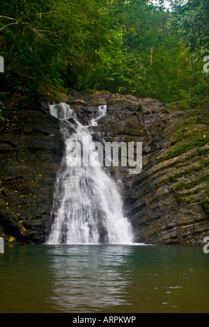 Pozo Azul cascata vicino Dominicalito Costa Rica America Centrale Foto Stock