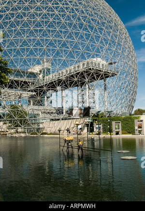 La biosfera sulla Ile Sainte Helene, Montreal Canada Quebec Foto Stock