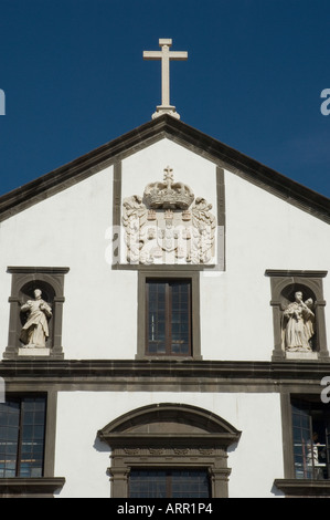 Primo piano della Chiesa di Sao Joao Evangelista Funchal Madeira Portogallo Europa dell'UE Foto Stock