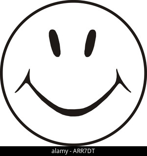 Computer generato Smiley face cartoon Foto Stock