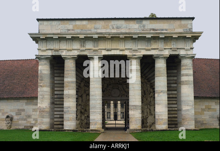 Cancello principale della soluzione salina Royale, architettonicamente splendida saline in Arc et Senans in Francia la regione del Giura Foto Stock