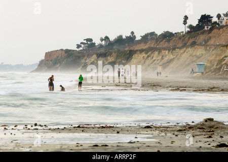 L'inverno, sulla spiaggia del Mar California Foto Stock