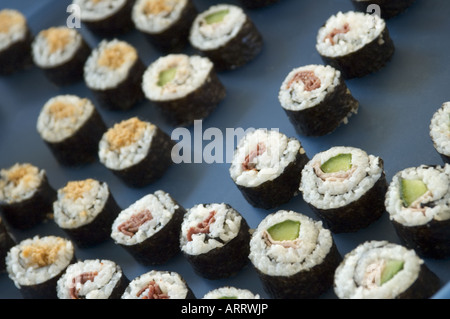 In casa giapponese maki sushi Foto Stock