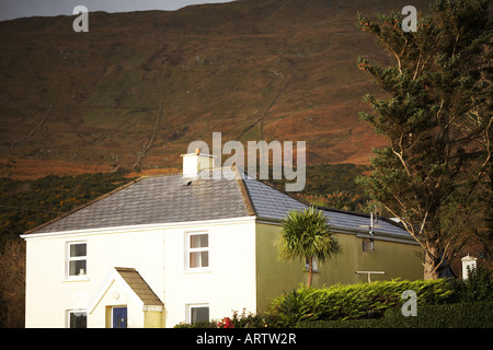 Slieve League scogliere vicino a Malin Beg e Glencolmkille, County Donegal, Repubblica di Irlanda, Europa Foto Stock