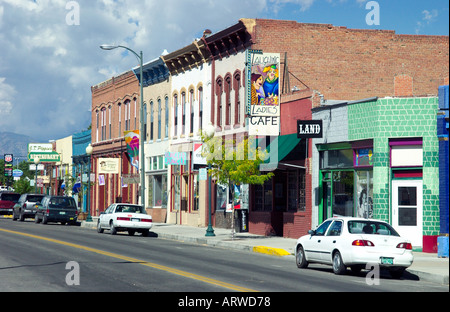 Strada storica in Salida Colorado USA Foto Stock