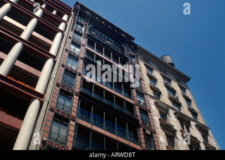 Stati Uniti New York Manhattan piccolo edificio cantante di Broadway SoHo Foto Stock