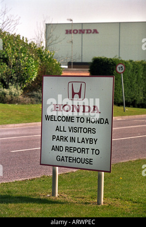 La Honda car makers IMPIANTO IN SWINDON REGNO UNITO Foto Stock