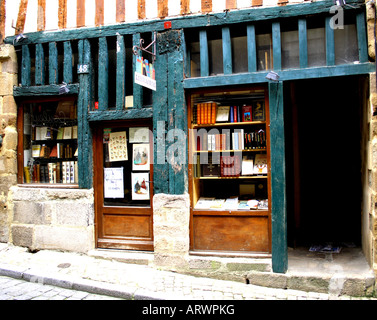 Il vecchio Librarie, Rue de la Boucherie, Limoges FRANCIA Foto Stock