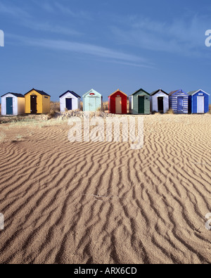 GB - SUFFOLK: Spiaggia capanne a Southwold Foto Stock