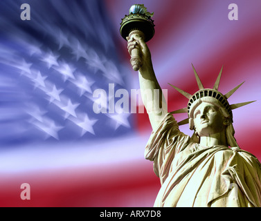 USA - NEW YORK - Statua della Libertà Foto Stock