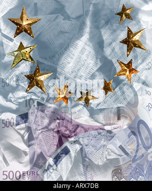 Concetto digitale: Finanziamento europeo Foto Stock