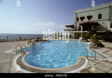 La Serena Inn e piscina Zanzibar Tanzania Africa orientale dell'oceano possono essere ammirati Foto Stock