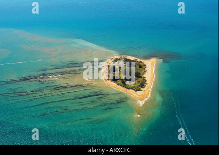 Round Island Hervey Bay Queensland antenna Australia Foto Stock