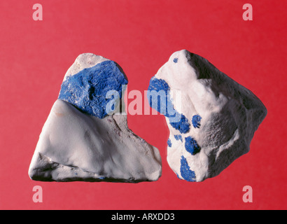 Lapislazzuli; un contatto metamorfosati di calcare ricco di lazurite. Foto Stock