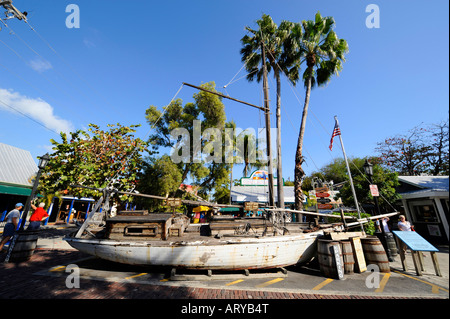 Vecchio naufragio di un simbolo a Key West Florida Foto Stock