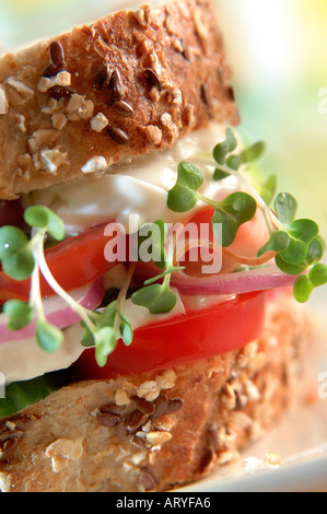 panino al prosciutto Foto Stock