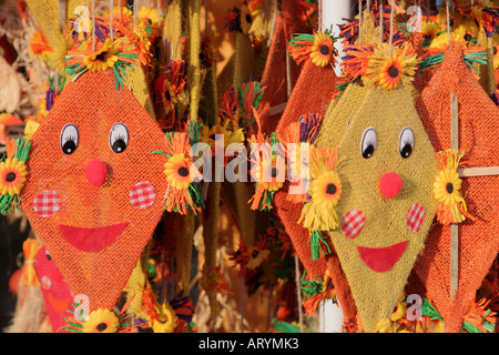 Visualizzazione di coloratissimi aquiloni Germania Foto Stock