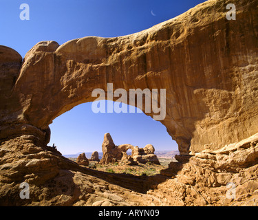 Stati Uniti - UTAH: torretta Arch nel Parco Nazionale Arches Foto Stock