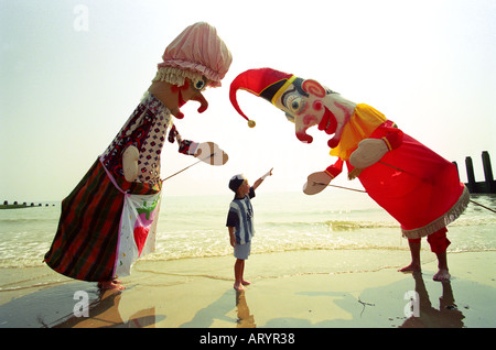 Più grande del mondo di Punch e Judy Foto Stock