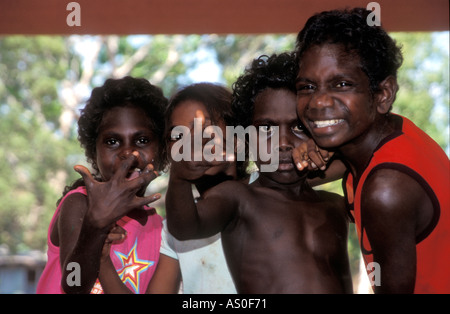 Isole Tiwi di Bathurst Nguiu comunità scuola primaria Foto Stock